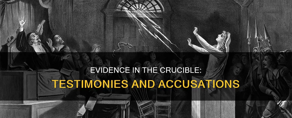 what constitutes evidence in the trial the crucible