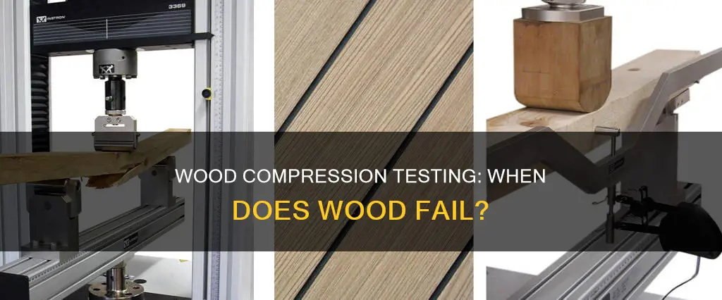 what constitutes failure for wood under compressive testing