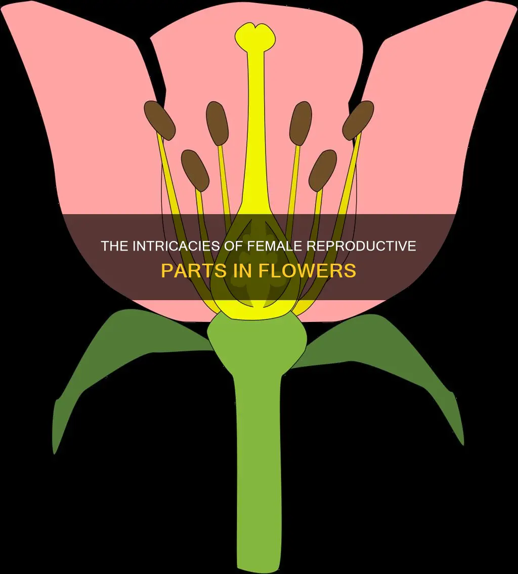 what constitutes female reproductive part in a flower