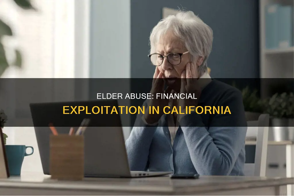 what constitutes financial expoloitation in california elder abuse