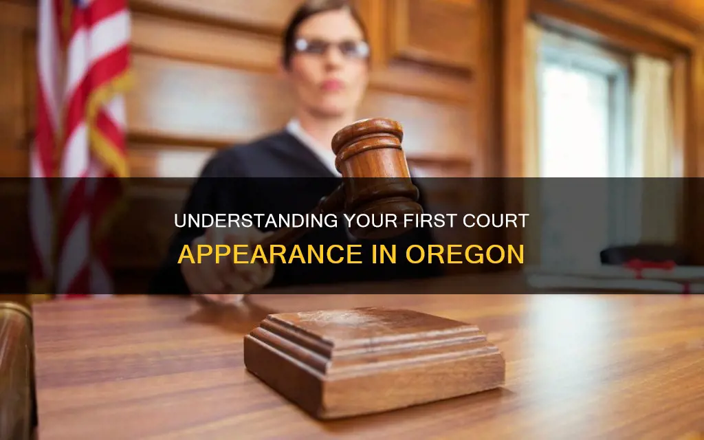 what constitutes first appearance in court oregon