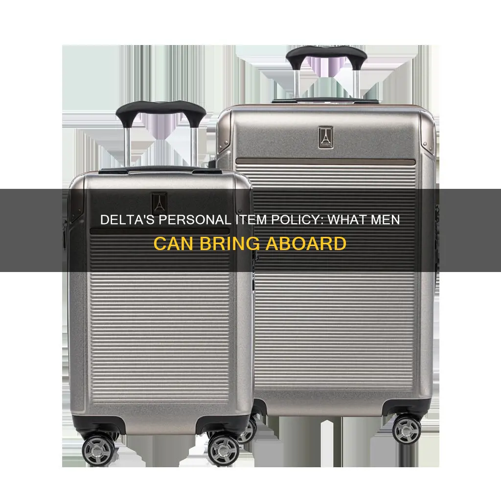 what constitutes for a mans personal item on delta