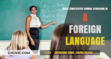 Foreign Language Learning: Formal Schooling Essentials