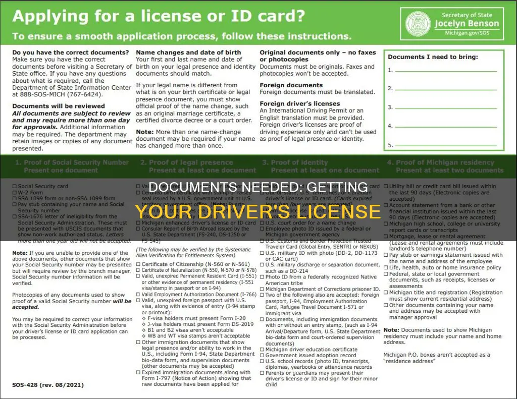 what constitutes forms of id for drivers license