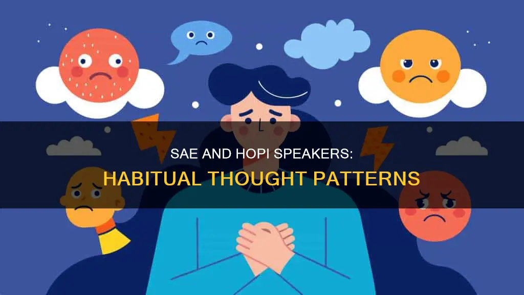 what constitutes habitual thought for speakers of sae and hopi