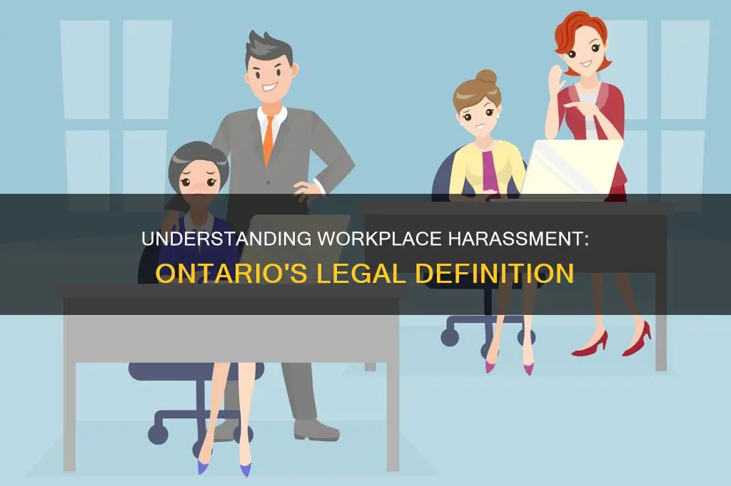 what constitutes harassment in the workplace in ontario