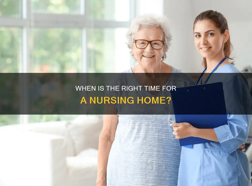 what constitutes having to go to a nursing home