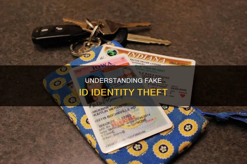 what constitutes identity theft on a fake id