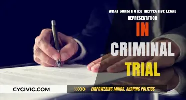Signs of Poor Legal Representation in Criminal Trials