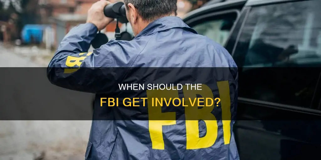 what constitutes involving the fbi into an investigation