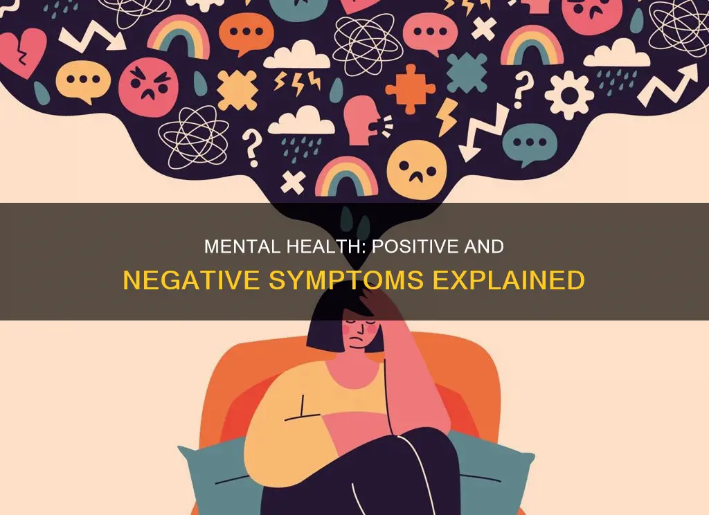 what constitutes mental health positive and negative symptoms