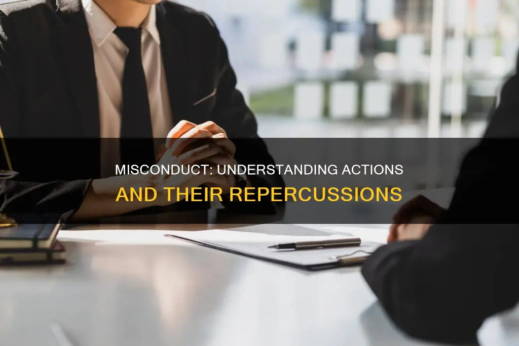 what constitutes misconduct and the consequences of misconduct