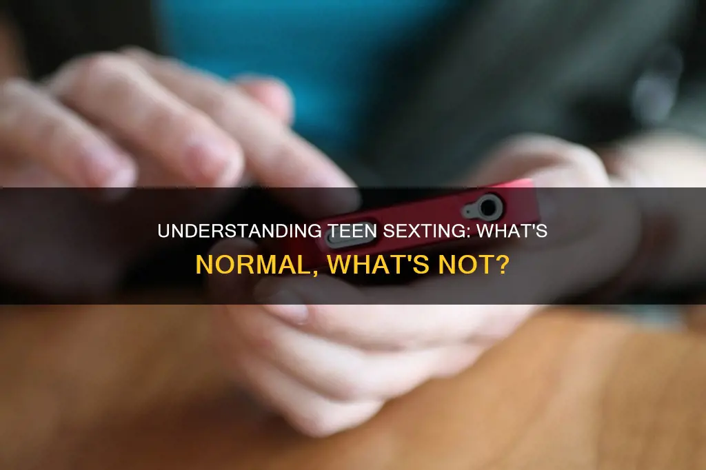 what constitutes normal vs abnormal for teen sexting