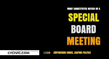Special Board Meeting: Understanding Notice Requirements