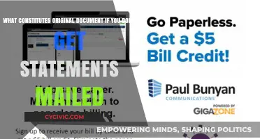 How to Prove Original Documents Without Mailed Statements