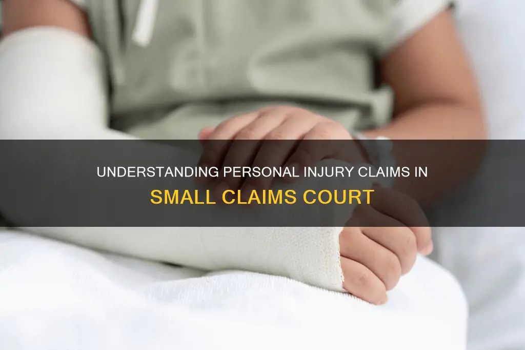 what constitutes personal injury in small claims court