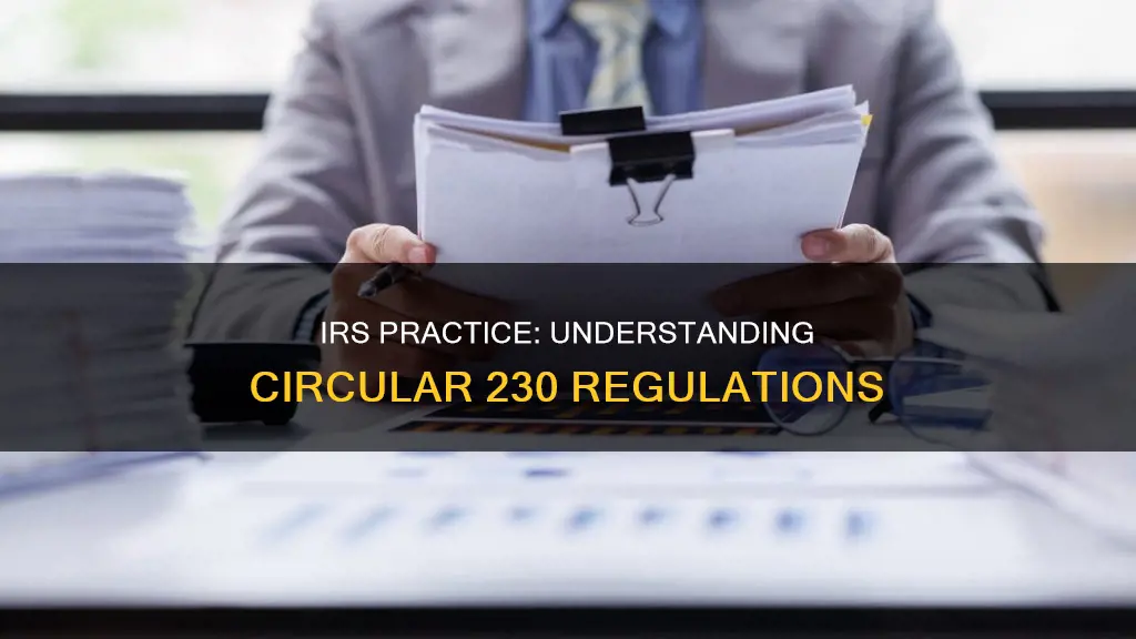 what constitutes practice before the irs according to circular 230
