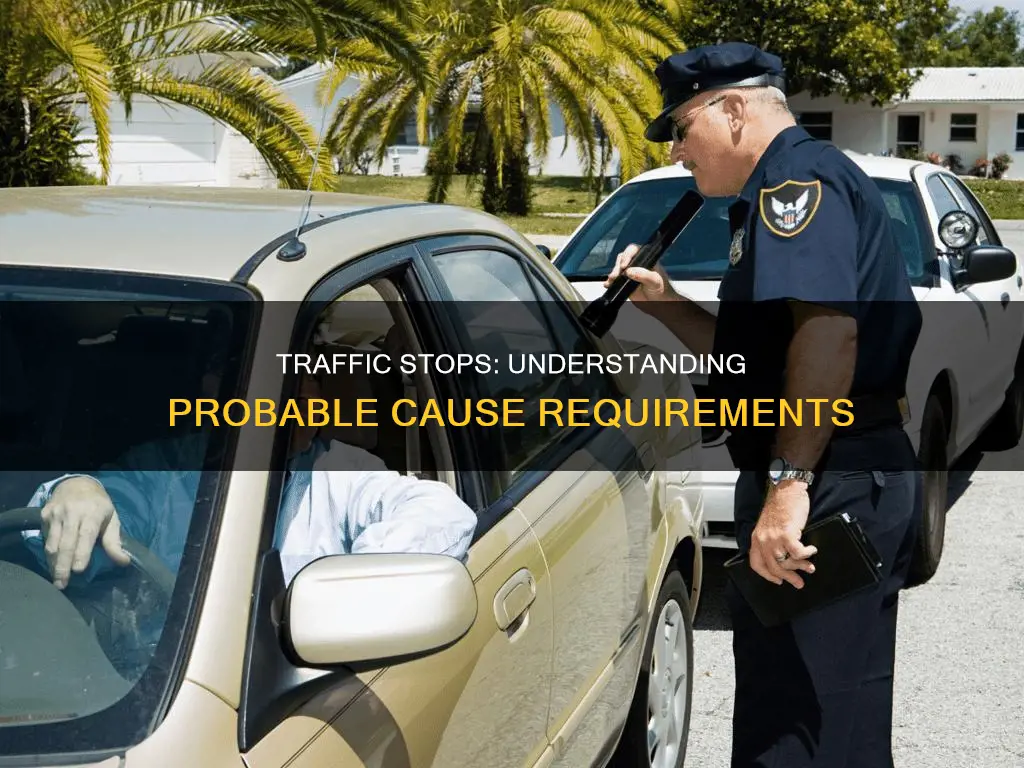 what constitutes probable cause for a traffic stop
