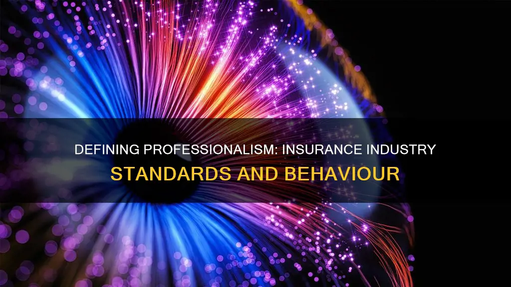 what constitutes professional behaviour in the insurance industry