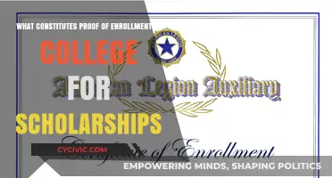 Enrollment Evidence: Scholarship Requirements and College Proof