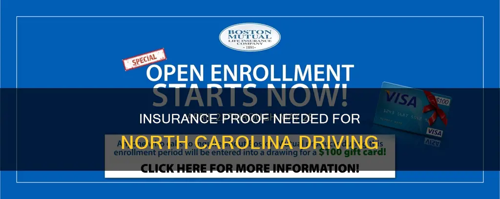 what constitutes proof of insurance for north carolina driver