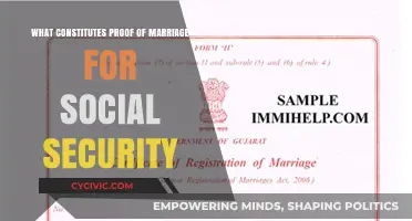 Marriage Proof for Social Security Benefits