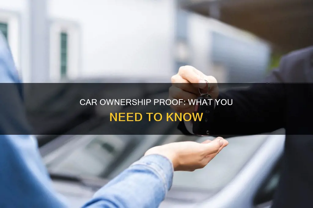 what constitutes proof of ownership of a car