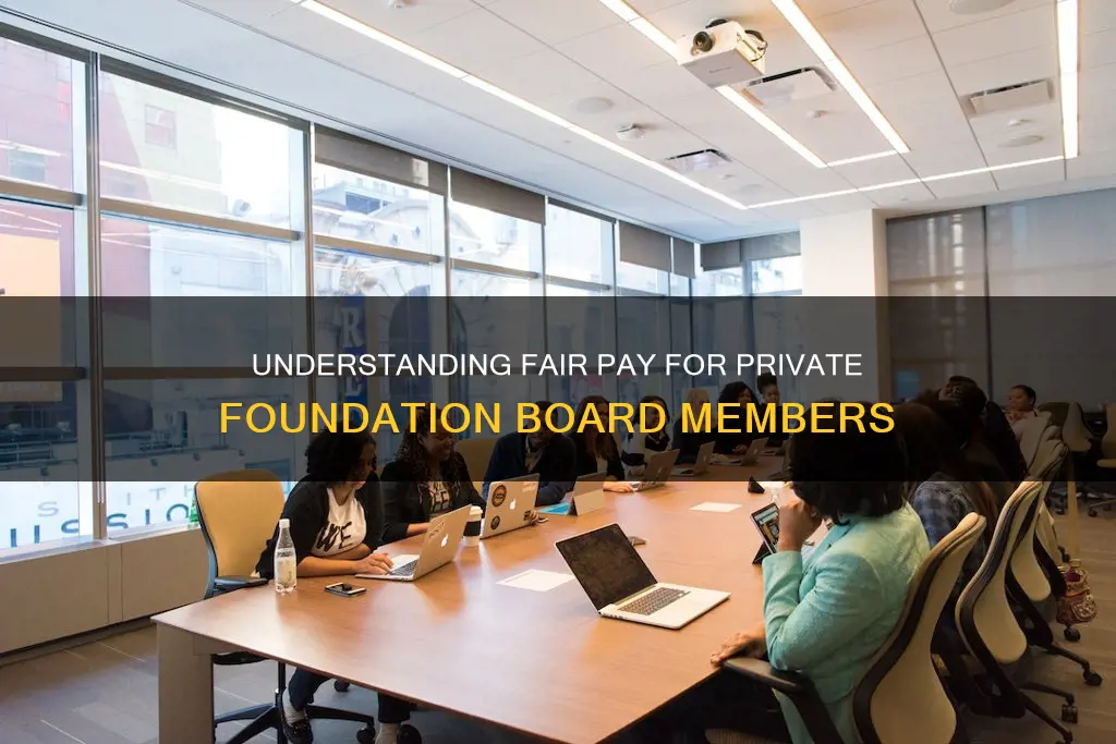 what constitutes reasonable compensation for a private foundation board member