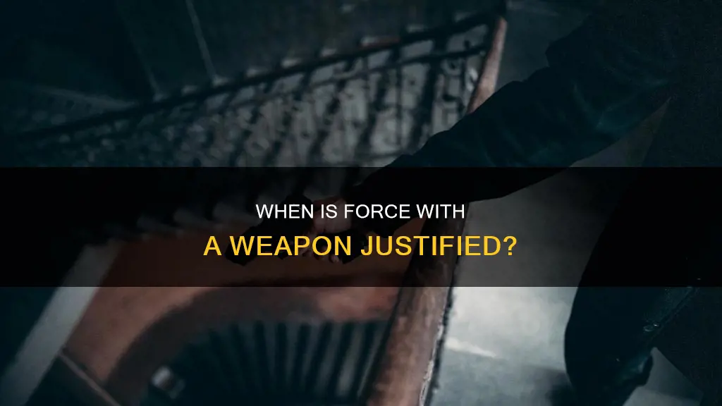 what constitutes reasonable force of a dangerous weapon