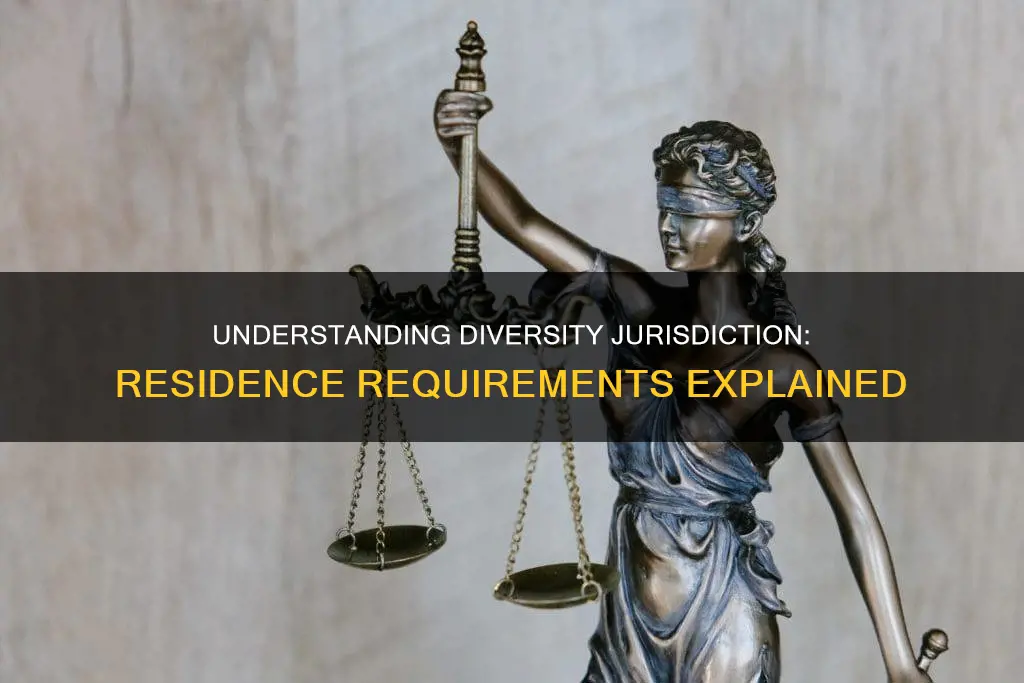 what constitutes residence for purposes of diversity jurisdiction