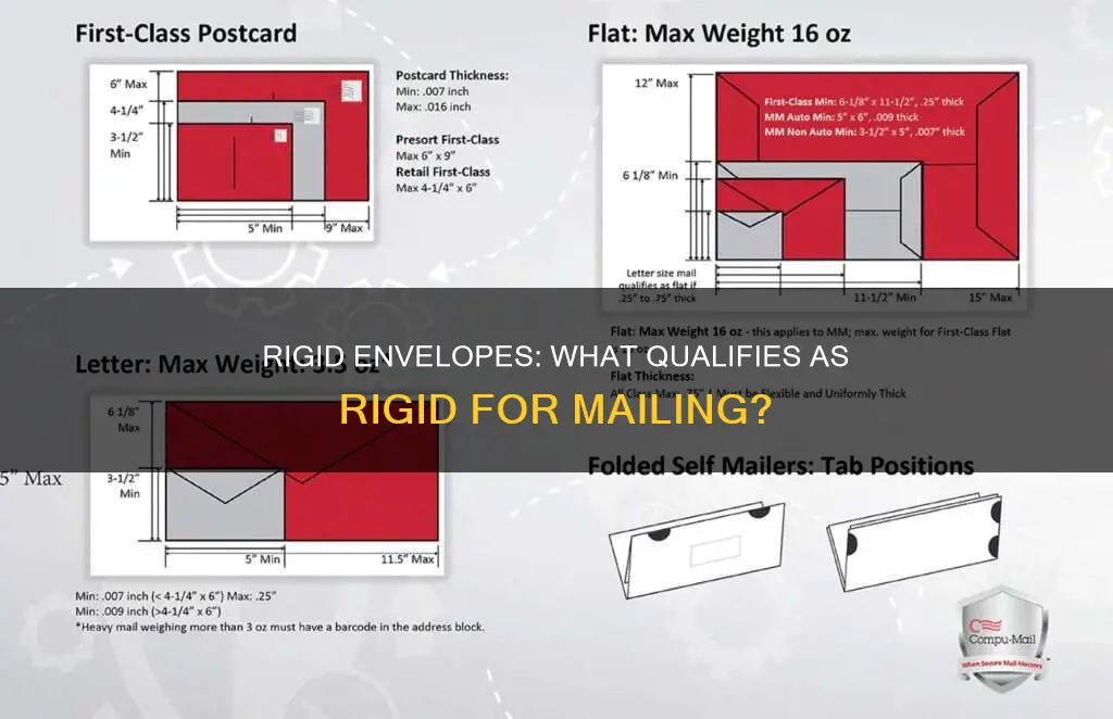what constitutes rigid when mailing letter size envelopes