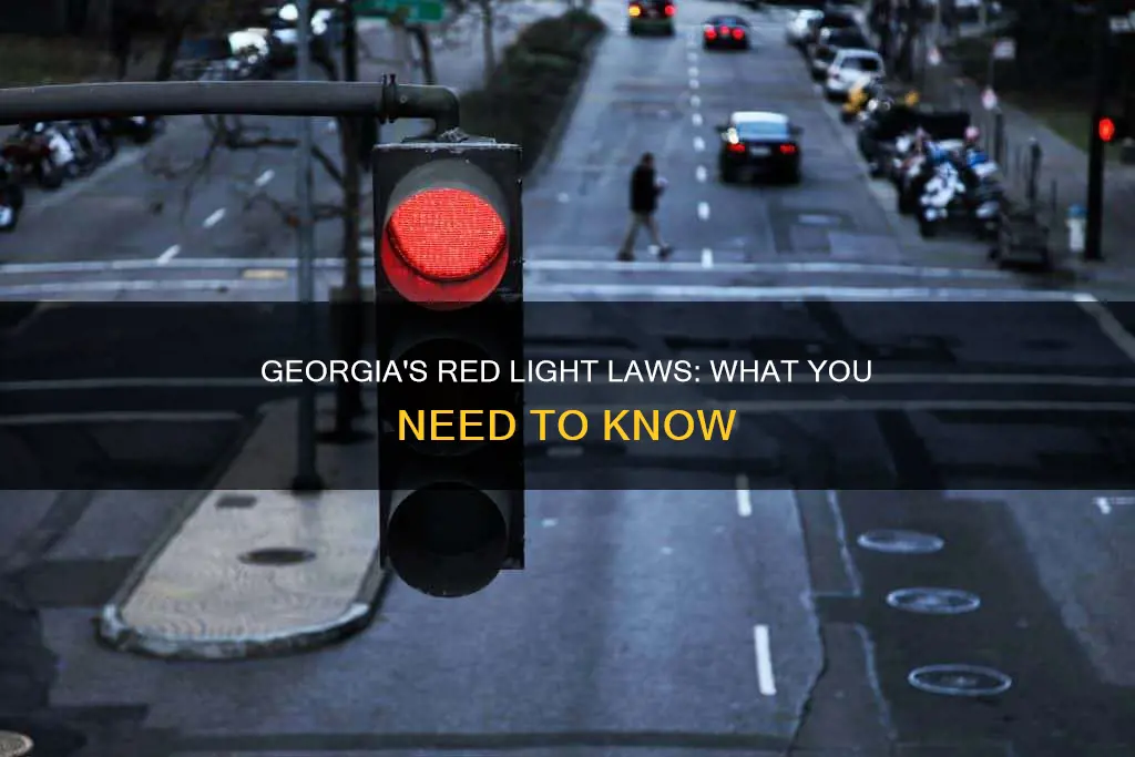 what constitutes running a red light in georgia