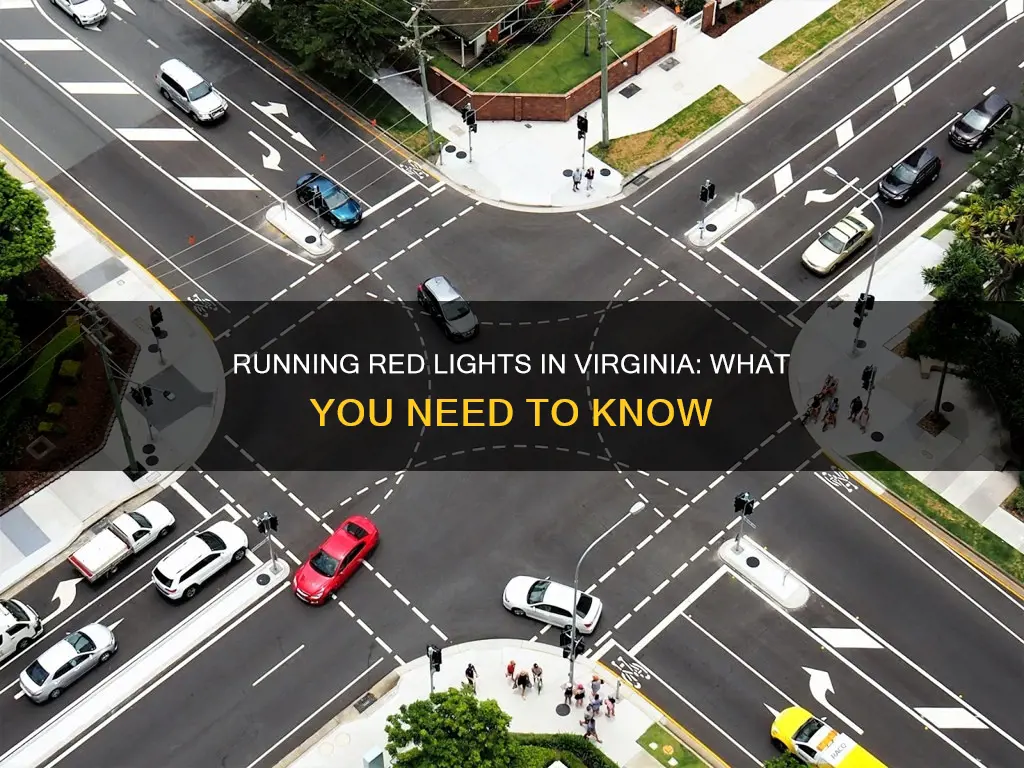 what constitutes running a red light in virginia