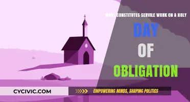 Holy Days: Servile Work and Obligations