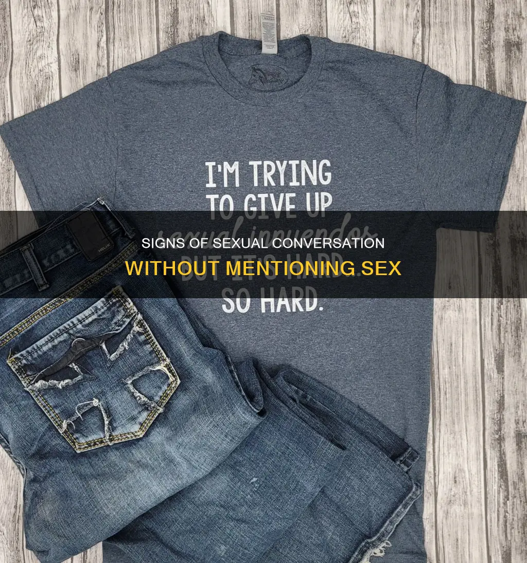 what constitutes sexual conversation when sex isnt broughy up