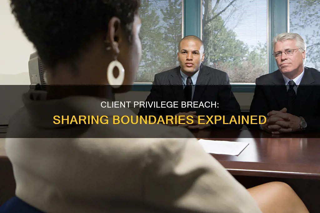 what constitutes sharing with others in attorney client privilege breach