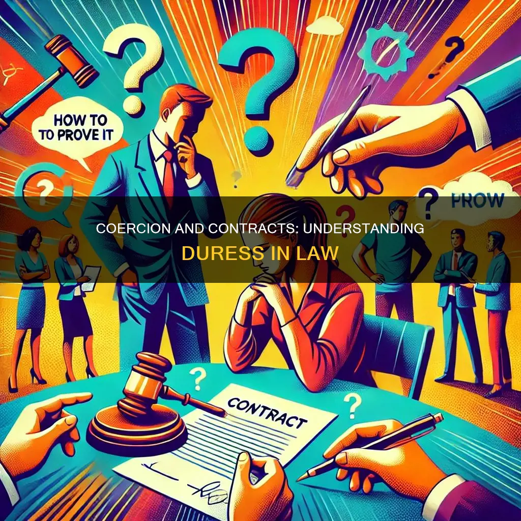 what constitutes signing a contract under duress