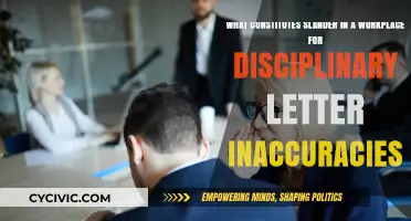 Workplace Slander: Disciplinary Letter Inaccuracies