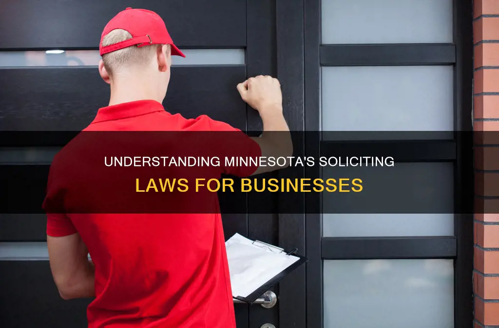 what constitutes soliciting as a business in minnesota