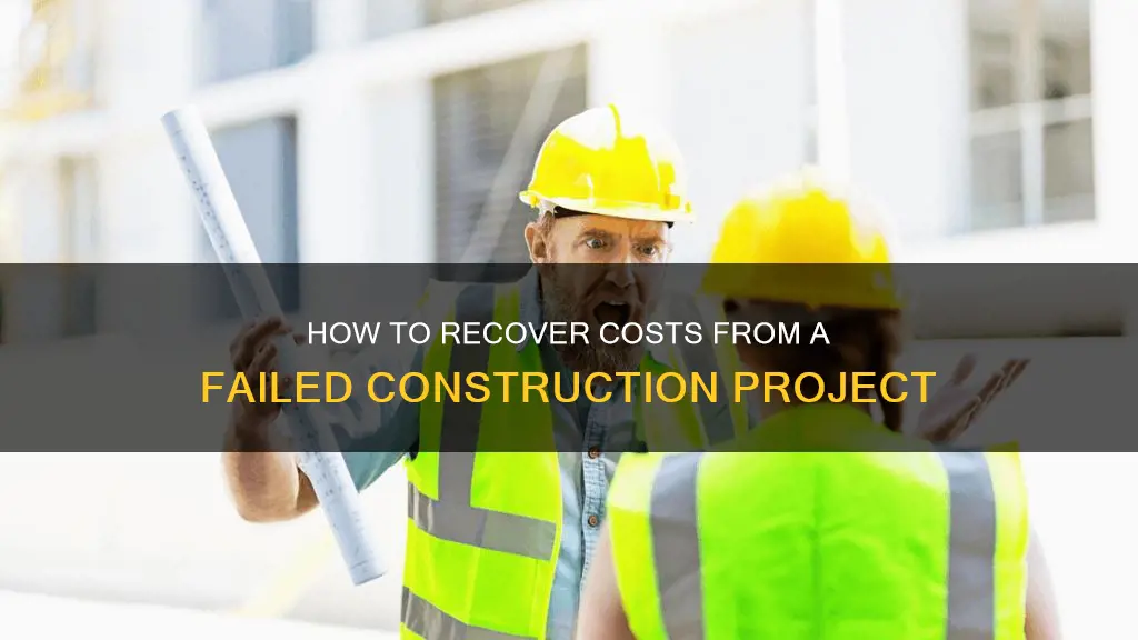 what constitutes taking money off of construction project gone wrong