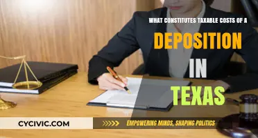 Deposition Costs in Texas: What's Taxable?