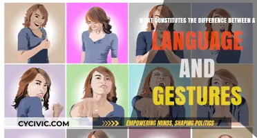 Gestures and Language: What Sets Them Apart?