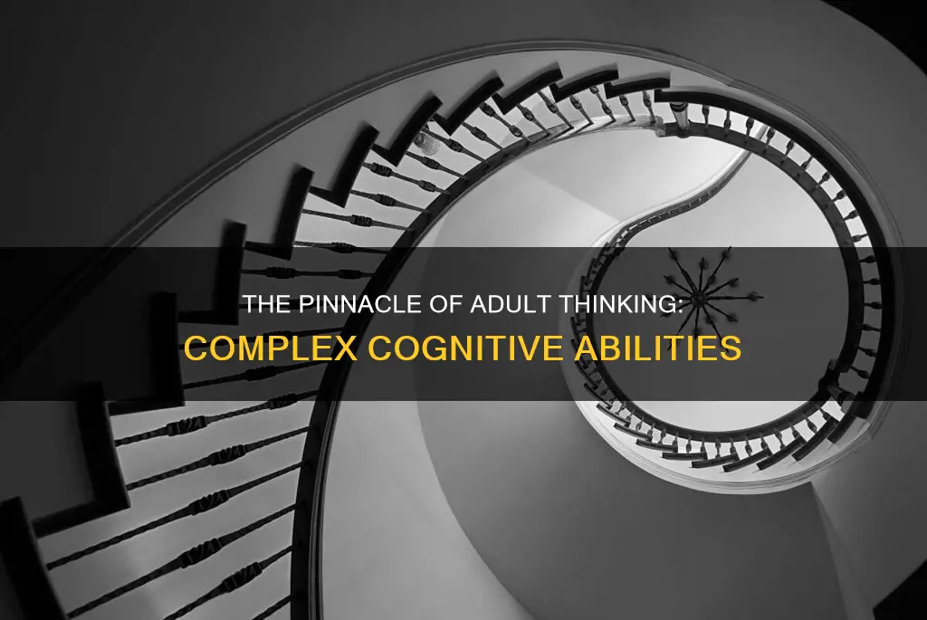 what constitutes the highest level of thinking in adulthood