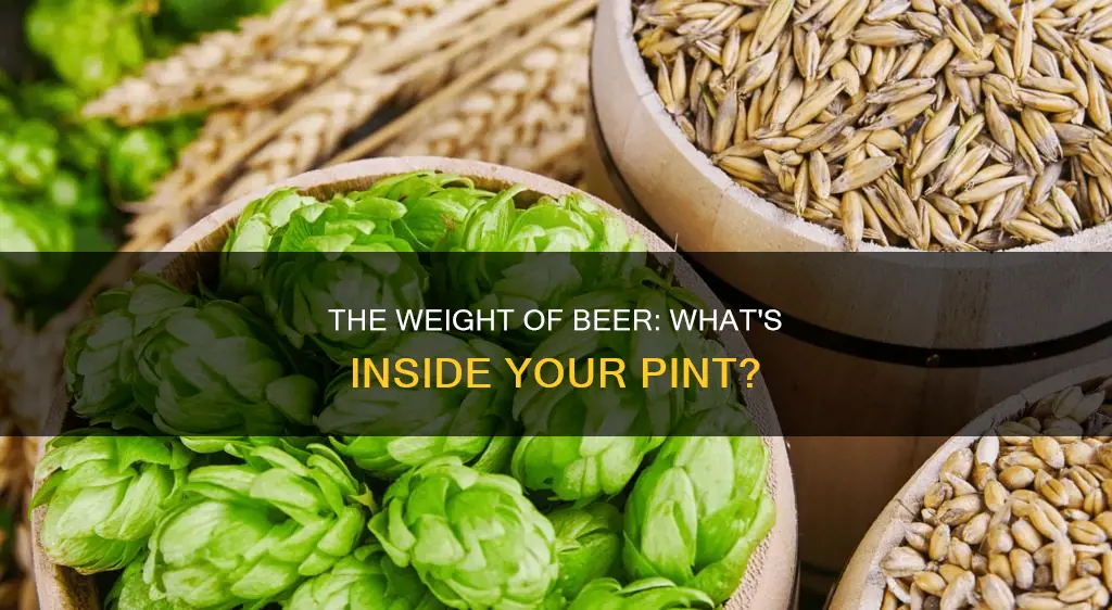 what constitutes the majority of beer by weight