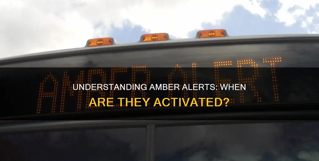 what constitutes the need for an amber alert
