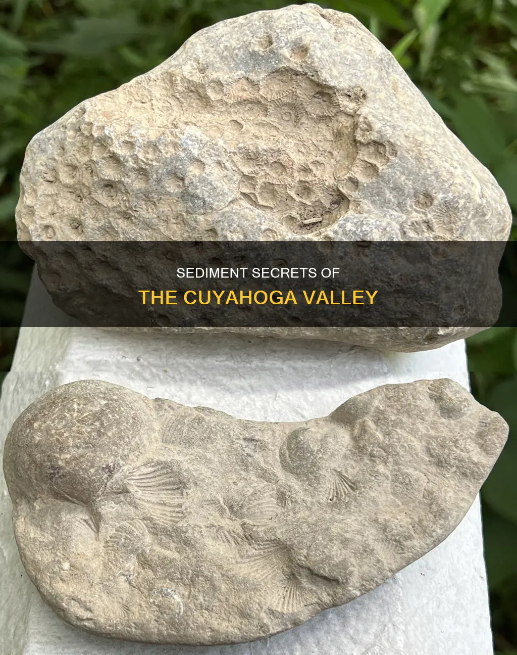 what constitutes the sediment make-up of the cuyahoga valley