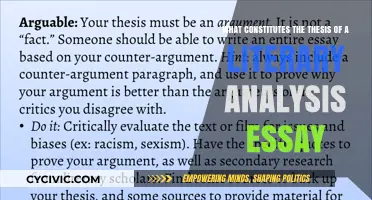 Crafting a Thesis for Your Literary Analysis Essay
