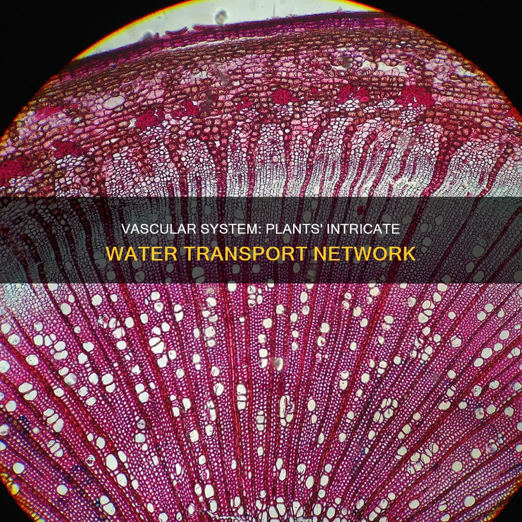 what constitutes the vascular system of a plant