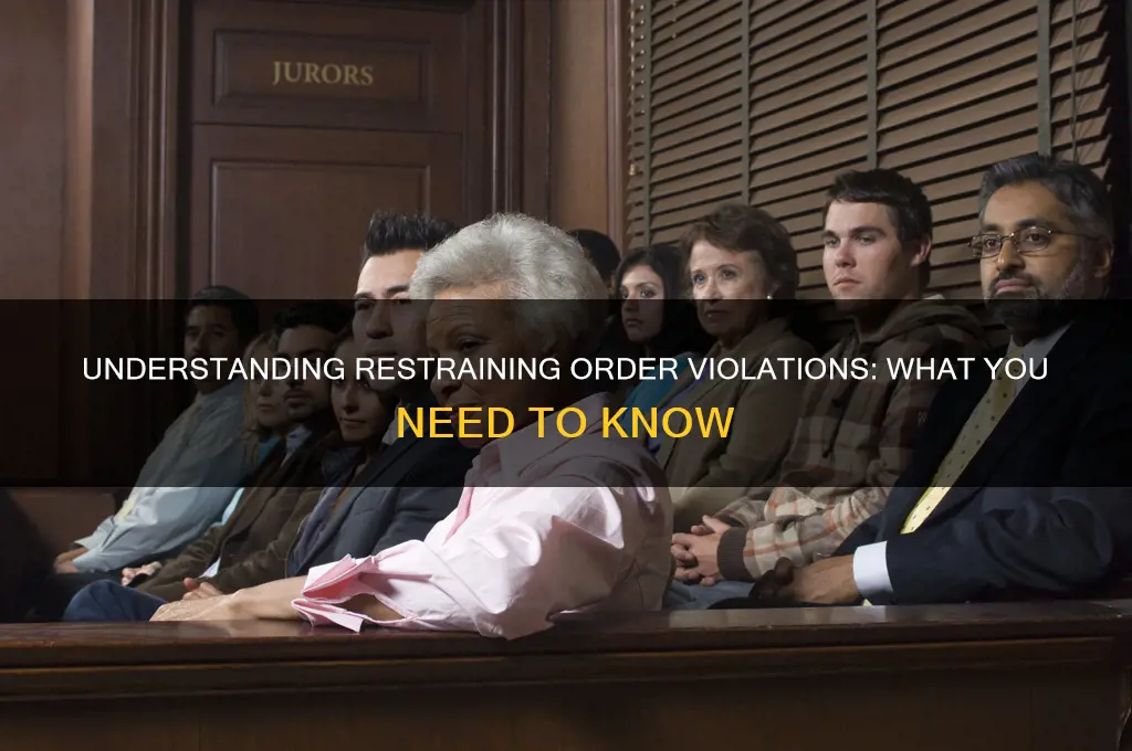 what constitutes the violation of a retsraining order