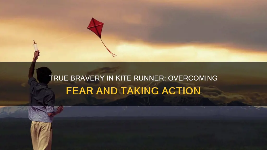 what constitutes true bravery in the kite runner